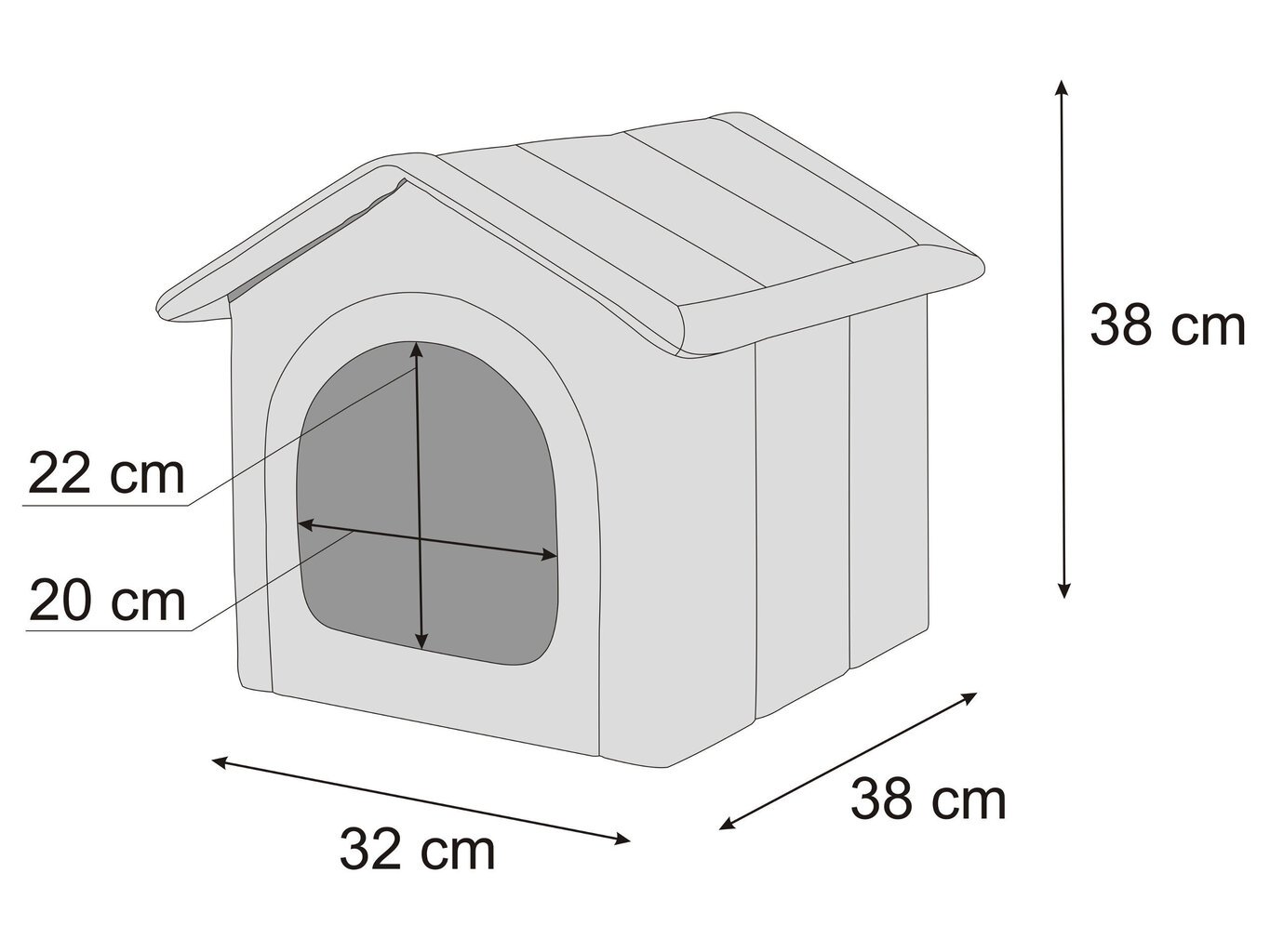 Hobbydog peti Black Ecolen R1, 32x38 cm hinta ja tiedot | Pedit ja pesät | hobbyhall.fi