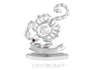 Horoskooppimerkki SCORPIO SWAROVSKI-kiteillä, hopeoitu hinta ja tiedot | Sisustustuotteet | hobbyhall.fi