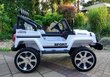 Jeep 4x4 sähköinen kaksipaikkainen S2388, valkoinen hinta ja tiedot | Lasten sähköautot | hobbyhall.fi