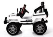 Jeep 4x4 sähköinen kaksipaikkainen S2388, valkoinen hinta ja tiedot | Lasten sähköautot | hobbyhall.fi