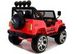 Kaksipaikkainen sähköauto lapsille Jeep 4x4 S2388, punainen hinta ja tiedot | Lasten sähköautot | hobbyhall.fi