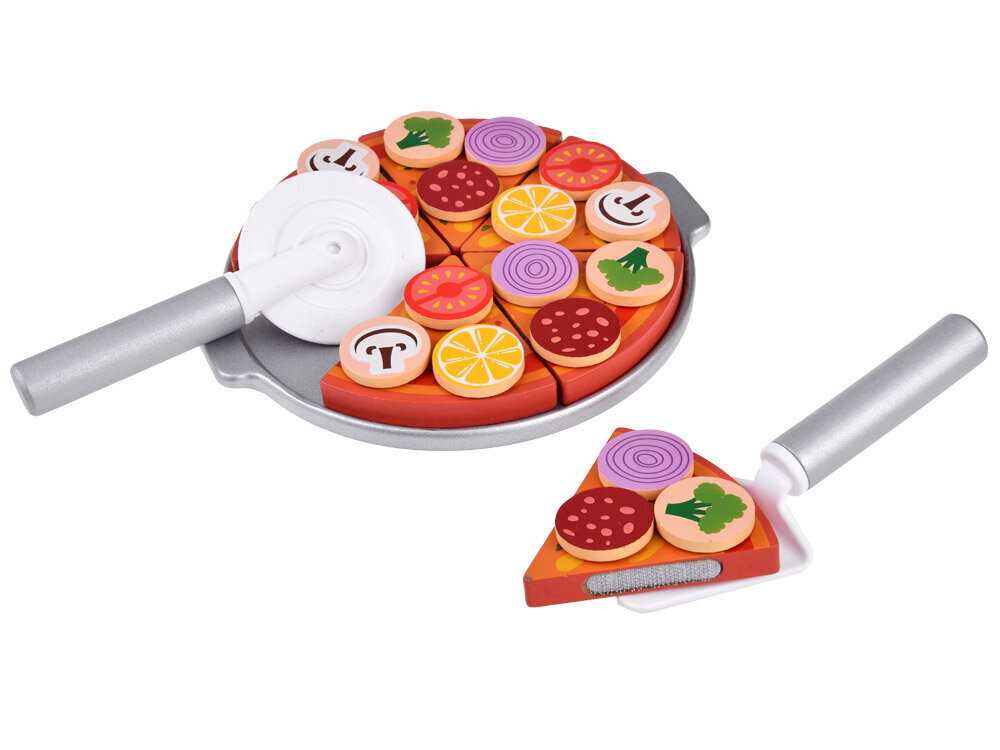 Puinen pizzasetti, 27 osaa hinta ja tiedot | Tyttöjen lelut | hobbyhall.fi