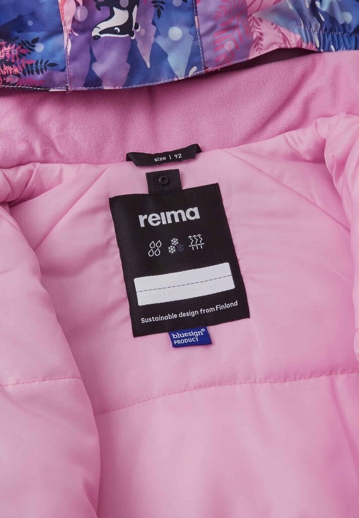 Reima lasten haalari 160g Langnes 5100119C*4244, pinkki/sininen 6438557022796 hinta ja tiedot | Lasten talvivaatteet | hobbyhall.fi