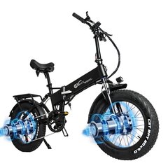 Sähköpyörä Cmacewheel RX20 MAX, 20", musta, 1000W, 17 Ah hinta ja tiedot | Sähköpyörät | hobbyhall.fi