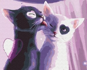 Paint It! Maalaus numeroiden mukaan, Kissat, joilla on sydän hinta ja tiedot | Symag Lapset | hobbyhall.fi