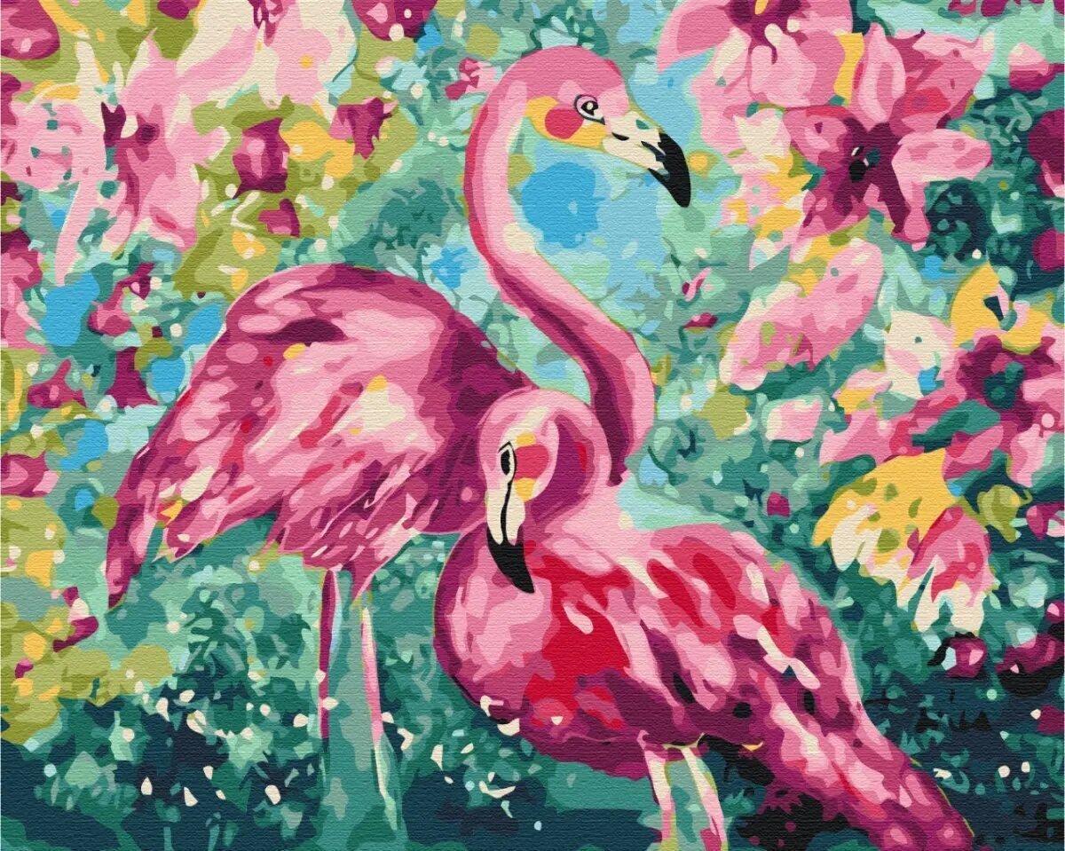 Paint It! Maalaus numeroiden mukaan, Pastelli flamingoja hinta ja tiedot | Maalaa numeroiden mukaan | hobbyhall.fi