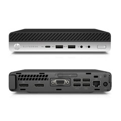 HP EliteDesk 800 G4 Mini PC Intel® Core™ i5-9500T, 8GB RAM, 256GB SSD, Windows 10 Pro hinta ja tiedot | Pöytätietokoneet | hobbyhall.fi