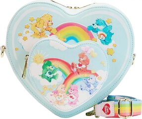 Loungefly Care Bears - Heart Cloud Party Rainbow Strap Olkalaukku (CBTB0006) 219494 hinta ja tiedot | Naisten käsilaukut | hobbyhall.fi