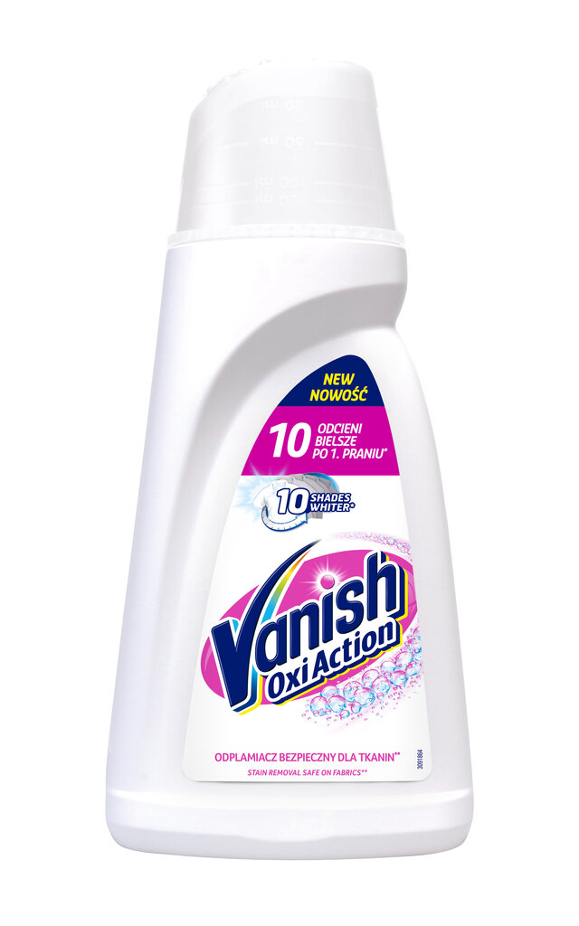 Tahranpoistoaine valkoisille vaatteille Vanish Oxi Action, 1 L hinta ja tiedot | Pyykinpesuaineet | hobbyhall.fi