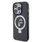 Karl Lagerfeld Ringstand Karl and Choupette MagSafe Case for iPhone 15 Pro Black hinta ja tiedot | Puhelimen kuoret ja kotelot | hobbyhall.fi