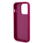 Guess PU 4G Strass Metal Logo Case for iPhone 15 Pro Max Pink hinta ja tiedot | Puhelimen kuoret ja kotelot | hobbyhall.fi