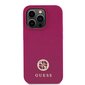 Guess PU 4G Strass Metal Logo Case for iPhone 15 Pro Max Pink hinta ja tiedot | Puhelimen kuoret ja kotelot | hobbyhall.fi