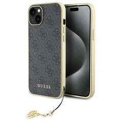 Guess GUHCP15MGF4GGR iPhone 15 Plus 6.7" szary|grey hardcase 4G Charms Collection hinta ja tiedot | Puhelimen kuoret ja kotelot | hobbyhall.fi