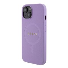 Guess GUHMP15MPSAHMCU iPhone 15 Plus 6.7" fioletowy|purple hardcase Saffiano MagSafe hinta ja tiedot | Puhelimen kuoret ja kotelot | hobbyhall.fi