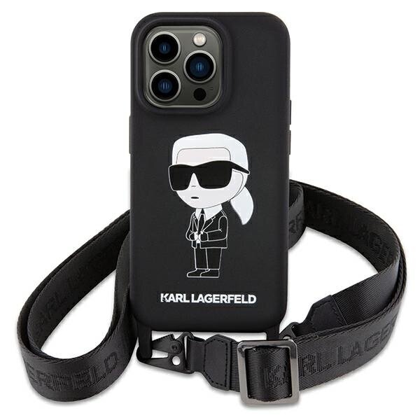Karl Lagerfeld Crossbody Silicone Ikonik Back Case for Apple iPhone 15 hinta ja tiedot | Puhelimen kuoret ja kotelot | hobbyhall.fi