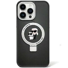Karl Lagerfeld Ring Stand Karl&Choupettte MagSafe Back Case for Apple iPhone 15 hinta ja tiedot | Puhelimen kuoret ja kotelot | hobbyhall.fi