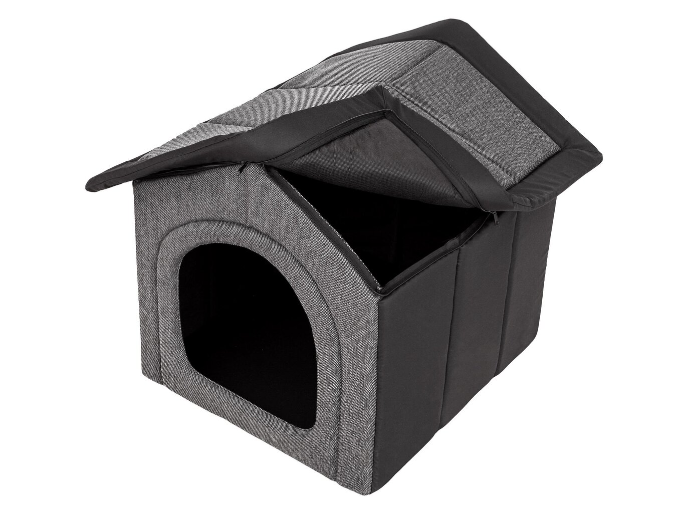 Hobbydog Inari Grey Black koiran peti, 76x72 cm hinta ja tiedot | Pedit ja pesät | hobbyhall.fi