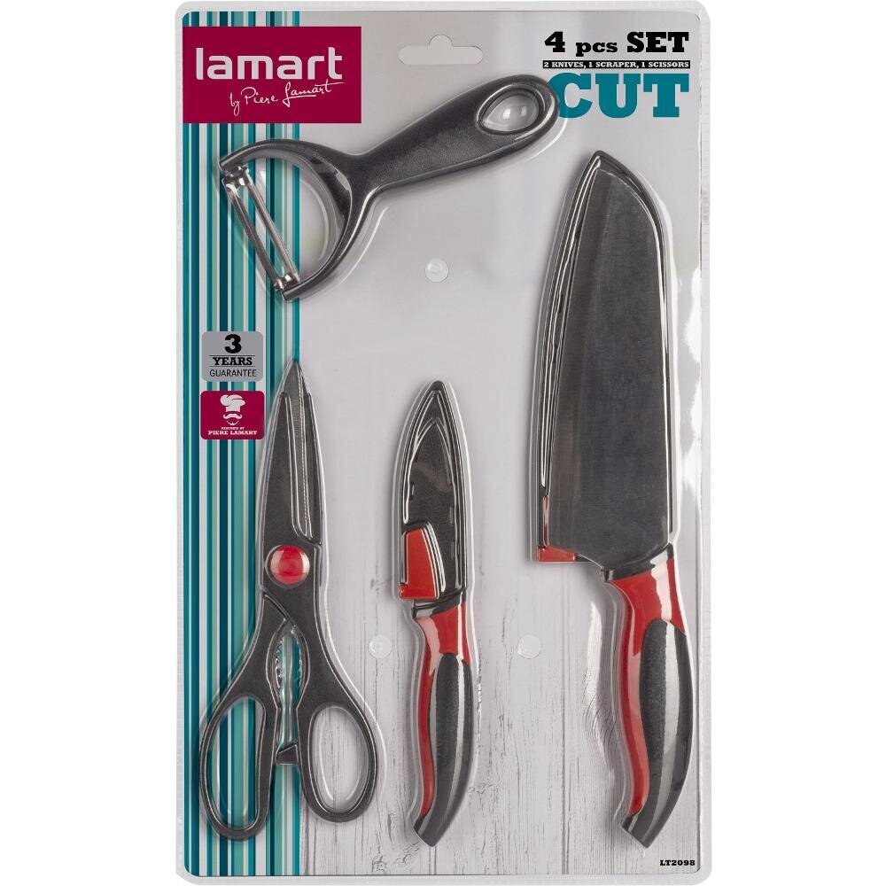 Keittiövälinesetti Lamart Cut, 4 kpl hinta ja tiedot | Keittiövälineet | hobbyhall.fi