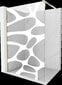 Suihkuseinä Mexen Kioto, valkoinen kuvio/kulta, 70 x 200 cm hinta ja tiedot | Suihkuseinät ja -ovet | hobbyhall.fi