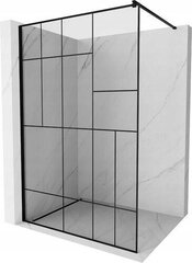Suihkuseinä Mexen Kioto, musta kuvio/musta, 80 x 200 cm hinta ja tiedot | Suihkuseinät ja -ovet | hobbyhall.fi