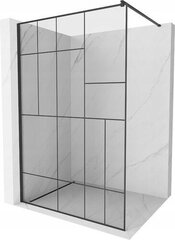 Suihkuseinä Mexen Kioto, musta kuvio/musta, 110 x 200 cm hinta ja tiedot | Suihkuseinät ja -ovet | hobbyhall.fi