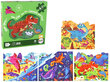 Puzzle 4in1 Dinosaurukset, 73 palaa hinta ja tiedot | Palapelit | hobbyhall.fi