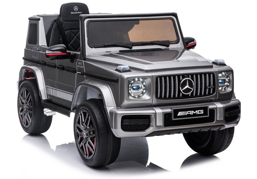 Yksipaikkainen sähköjeeppi Mercedes G63 AMG BBH-002, harmaa hinta ja tiedot | Lasten sähköautot | hobbyhall.fi