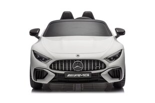 Mercedes AMG SL63 sähköauto lapsille, valkoinen hinta ja tiedot | Lasten sähköautot | hobbyhall.fi