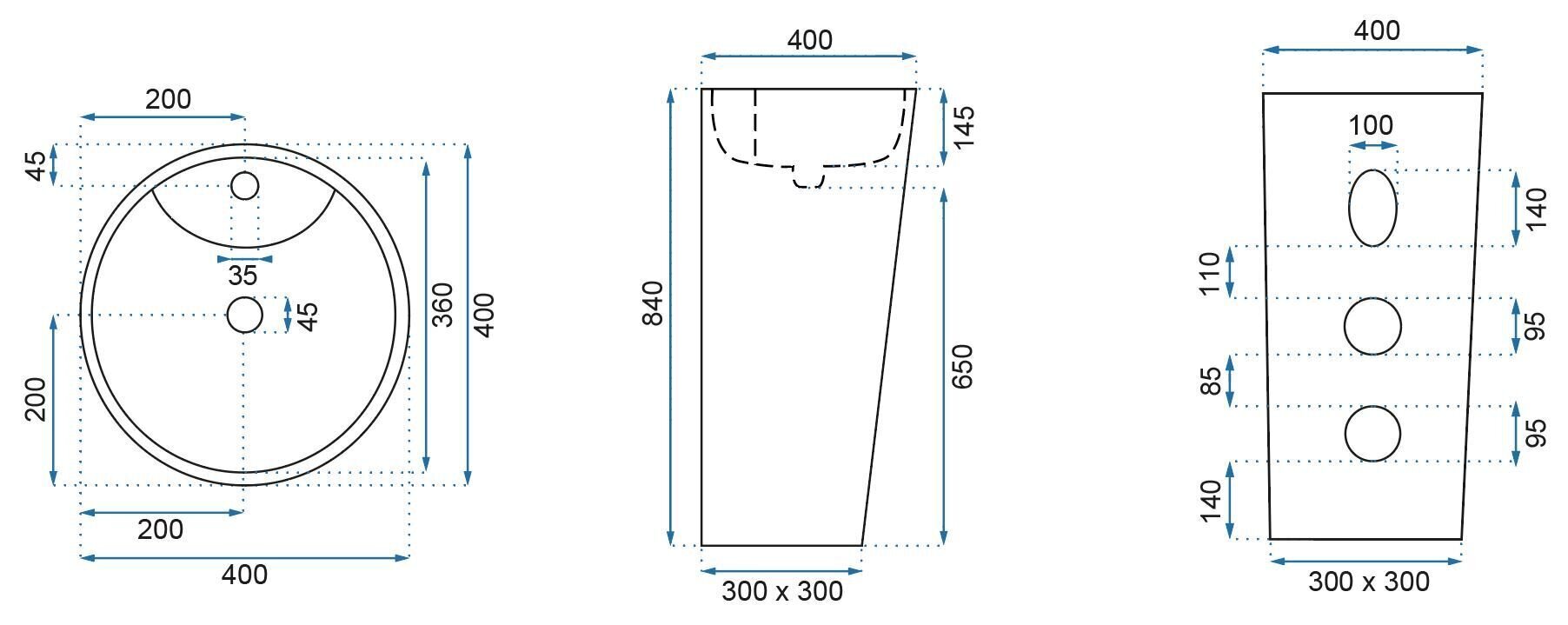 Keraaminen Pesuallas Blanka Marble Marble hinta ja tiedot | Pesualtaat | hobbyhall.fi