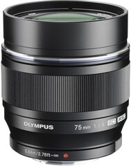 M.Zuiko Digital ED 75mm f/1.8 -objektiivi, musta hinta ja tiedot | Objektiivit | hobbyhall.fi