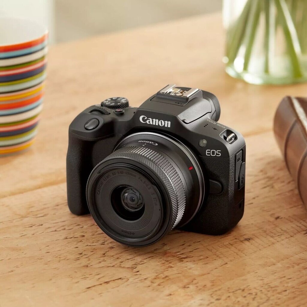 Canon EOS R100 + 18-45 + 55-210mm, musta hinta ja tiedot | Kamerat | hobbyhall.fi
