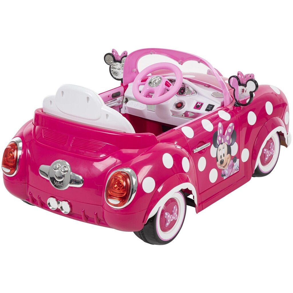 Sähköauto Huffy Minnie, 6v, vaaleanpunainen hinta ja tiedot | Lasten sähköautot | hobbyhall.fi