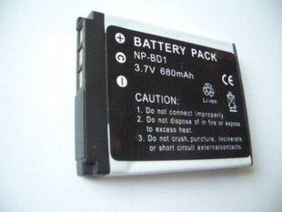 Sony, akku NP-BD1, NP-FD1, 3.7V, 750mAh, Li hinta ja tiedot | Kameran akut | hobbyhall.fi