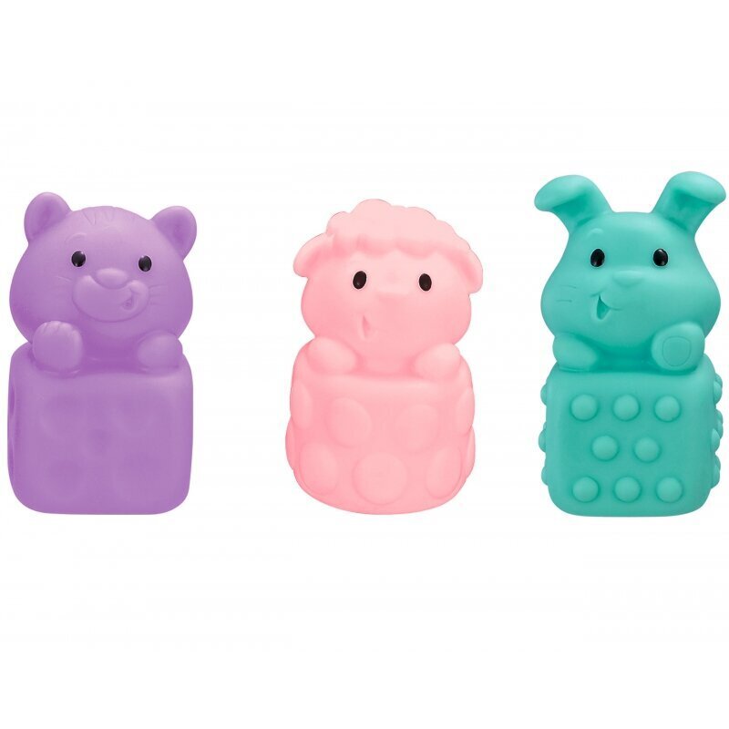 WOOPIE Sensory Rubber Animals 6 kpl. hinta ja tiedot | Vauvan lelut | hobbyhall.fi