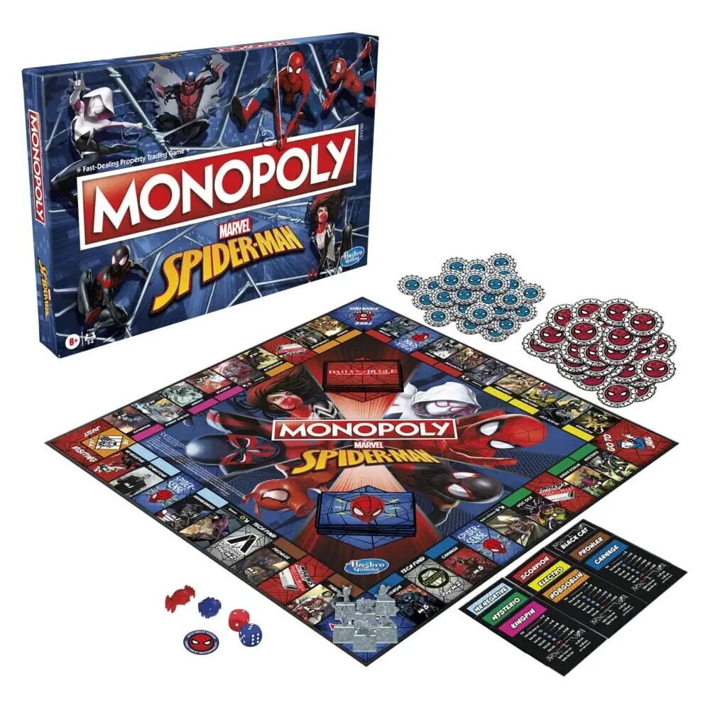 Lautapeli Monopoly Spider-Man hinta ja tiedot | Lautapelit ja älypelit | hobbyhall.fi