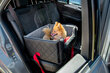 Peti - istuin Amibelle Lux, L, 57 x 50 x 25 cm, musta punaisella tyynyllä hinta ja tiedot | Koiran matkatarvikkeet | hobbyhall.fi