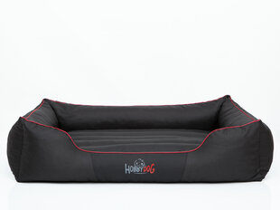 Lemmikin peti Hobbydog Comfort L, musta punaisella reunalla hinta ja tiedot | Pedit ja pesät | hobbyhall.fi