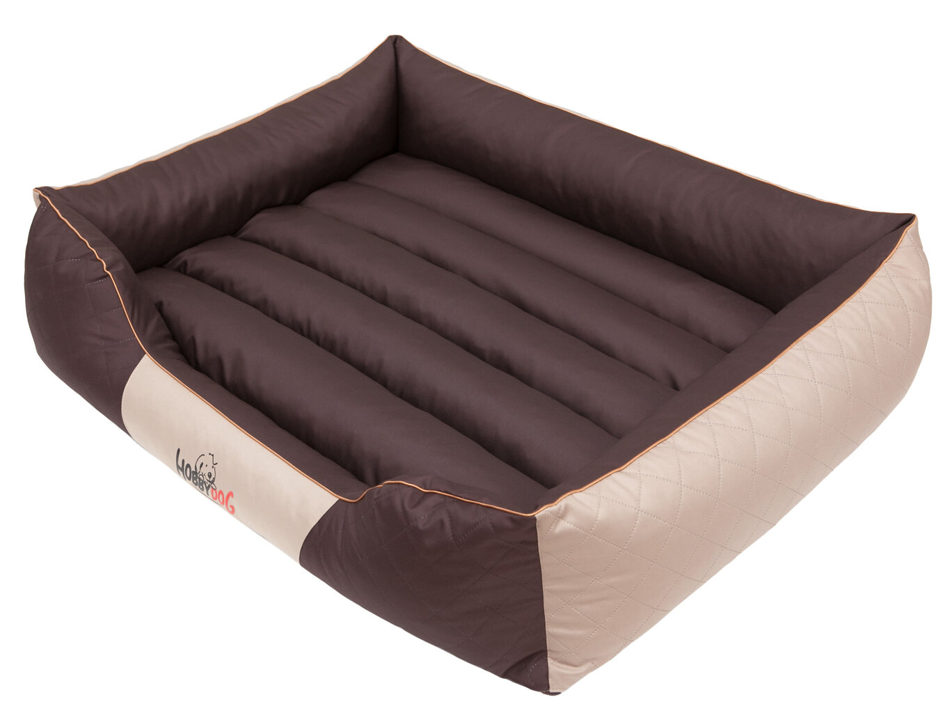 Hobbydog koiranpesä Premium XL, ruskea/beige, 85x65 cm hinta ja tiedot | Pedit ja pesät | hobbyhall.fi