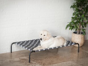 Pesä Hobbydog Iron Dark Grey Paws L, 80x42x15 cm hinta ja tiedot | Pedit ja pesät | hobbyhall.fi