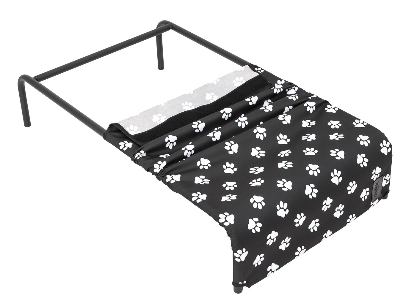 Koiranpesä Hobbydog Iron Black Paws L, 80x42x15 cm hinta ja tiedot | Pedit ja pesät | hobbyhall.fi