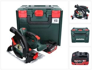 Akkupyörösaha Metabo KS 18 LTX 57 18 V 165 mm + 1x akku 5,5 Ah + metaBOX - ilman laturia hinta ja tiedot | Sahat ja sirkkelit | hobbyhall.fi