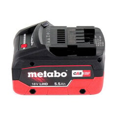 Akkupyörösaha Metabo KS 18 LTX 57 18 V 165 mm + 1x akku 5,5 Ah + metaBOX - ilman laturia hinta ja tiedot | Sahat ja sirkkelit | hobbyhall.fi