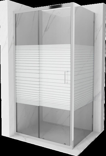 Suihkukaappi Mexen Apia, Chrome, 90 x 80 cm, puolimatta hinta ja tiedot | Suihkukaapit ja suihkunurkat | hobbyhall.fi