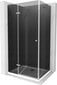 Suihkukaappi Mexen Roma altaalla ja sifonilla, Graphite+White/Chrome, 100 x 120 cm hinta ja tiedot | Suihkukaapit ja suihkunurkat | hobbyhall.fi