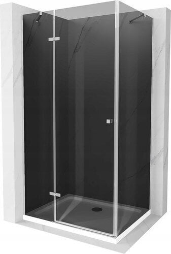 Suihkukaappi Mexen Roma altaalla ja sifonilla, Graphite+White/Chrome, 100 x 120 cm hinta ja tiedot | Suihkukaapit ja suihkunurkat | hobbyhall.fi