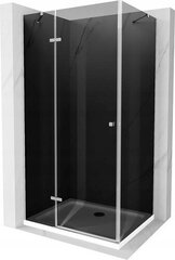 Suihkukaappi Mexen Roma altaalla ja sifonilla, Graphite+White/Chrome, 110 x 90 cm hinta ja tiedot | Suihkukaapit ja suihkunurkat | hobbyhall.fi