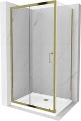 Suihkukaappi Mexen Apia altaalla ja sifonilla, Gold+White/Gold, 140 x 70 cm hinta ja tiedot | Suihkukaapit ja suihkunurkat | hobbyhall.fi