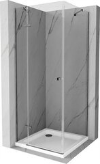 Suihkukaappi Mexen Roma altaalla ja sifonilla, Chrome+White/Chrome, 80 x 80 cm hinta ja tiedot | Suihkukaapit ja suihkunurkat | hobbyhall.fi
