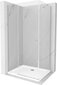 Suihkukaappi Mexen Roma altaalla ja sifonilla, Chrome+White/Chrome, 80 x 100 cm hinta ja tiedot | Suihkukaapit ja suihkunurkat | hobbyhall.fi