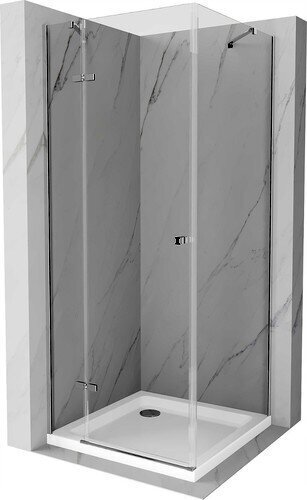 Suihkukaappi Mexen Roma altaalla ja sifonilla, Chrome+White/Chrome, 100 x 100 cm hinta ja tiedot | Suihkukaapit ja suihkunurkat | hobbyhall.fi